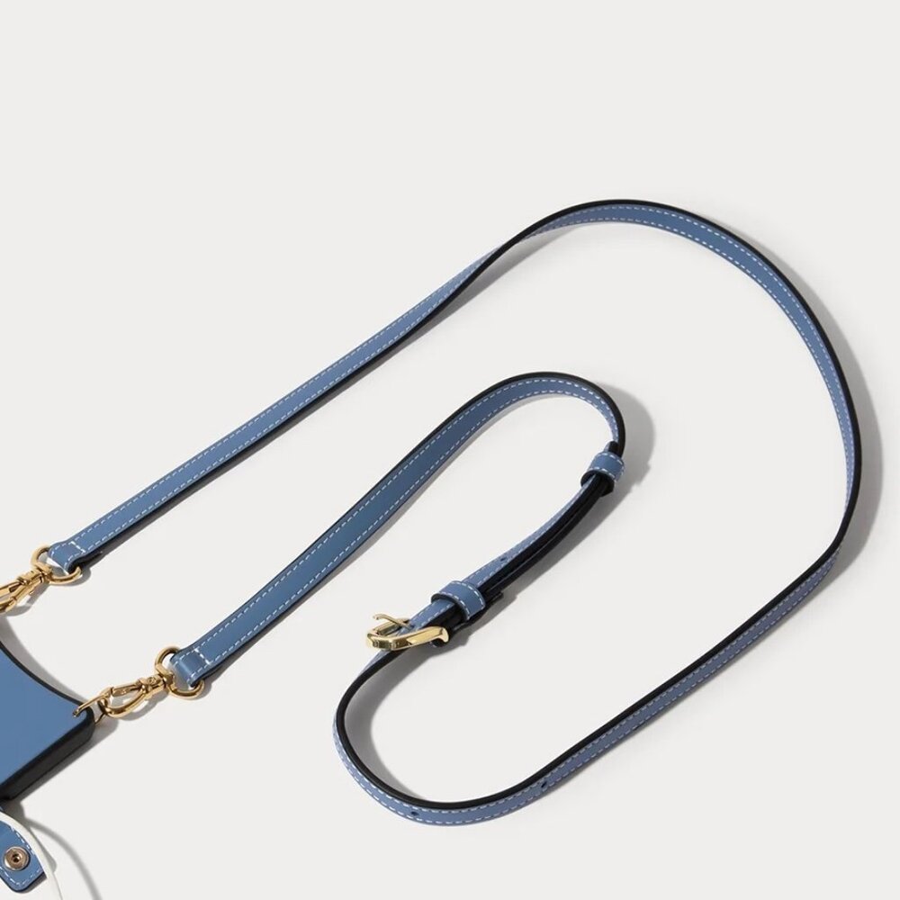 Bandolier Hailey Strap - Dusty Blue/Gold - NEW
